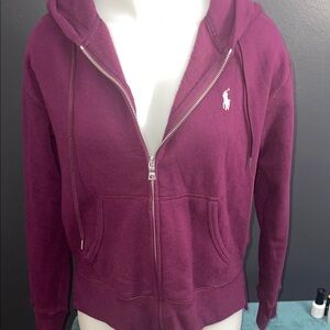 Ralph Lauren Women's Plum Zip-Up Hoodie
